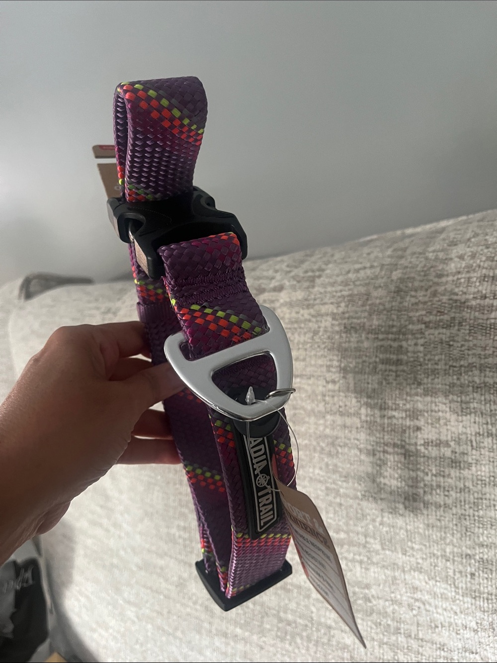 Arcadia Trails Paracord Adjustable Rope Dog Collar Size X-Large New